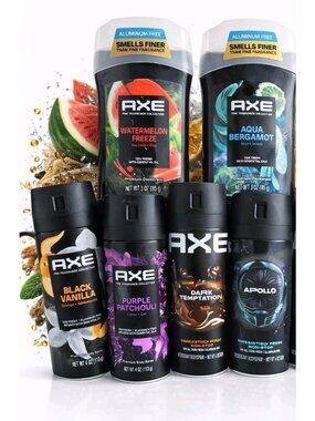 Axe Body Spray & Deodorant Variety Lot 6 Mixed Scents Fine Fragrance